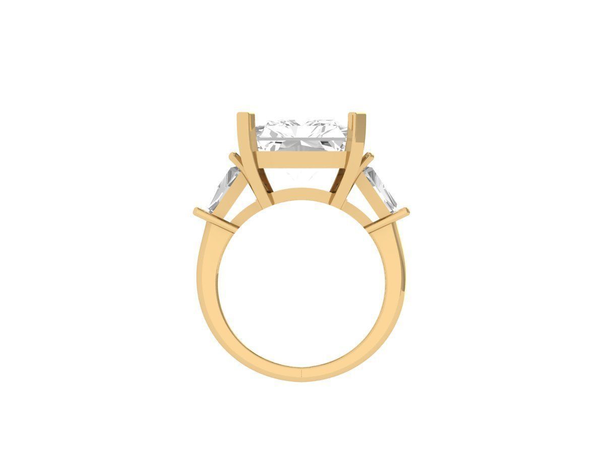 Emerald Radiant Ring 3D print model_8