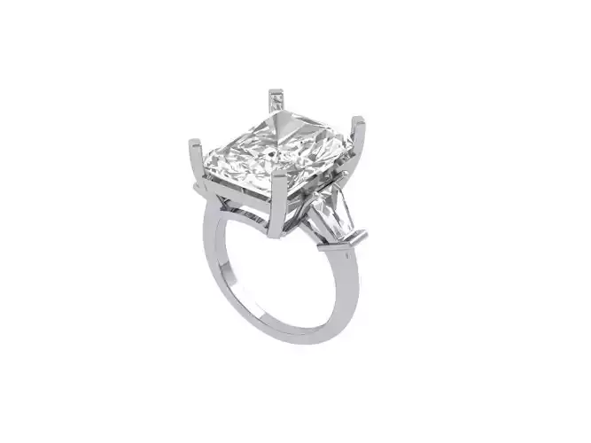 Emerald Radiant Ring