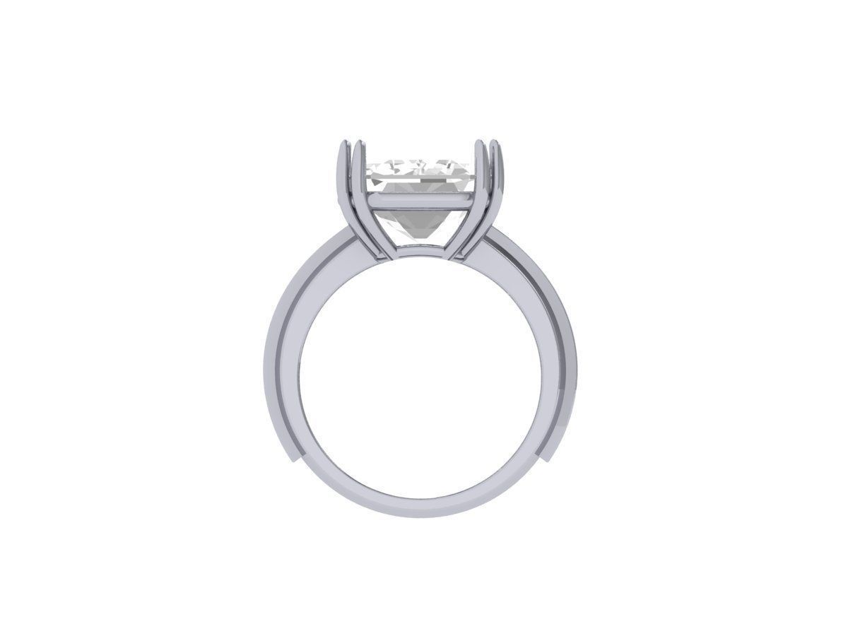 Emerald Radiant Ring 3D print model_7