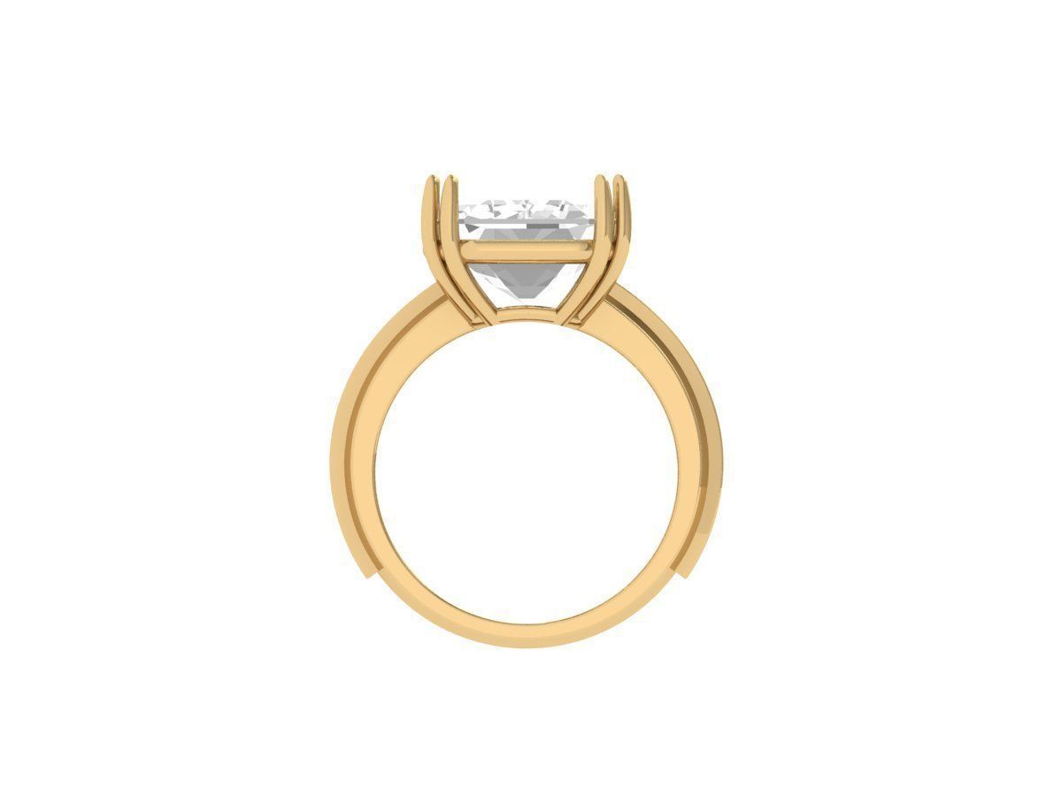 Emerald Radiant Ring 3D print model_8