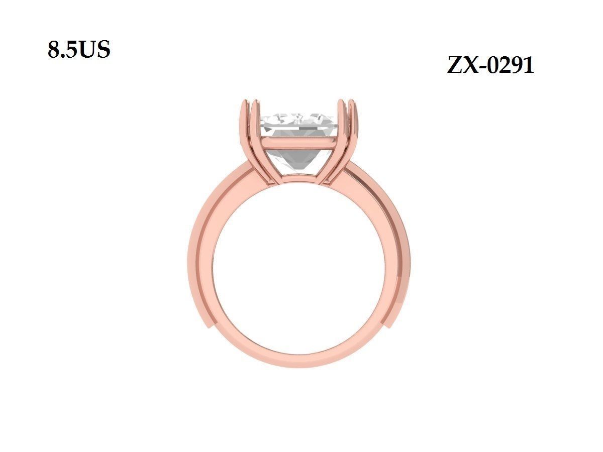 Emerald Radiant Ring 3D print model_6