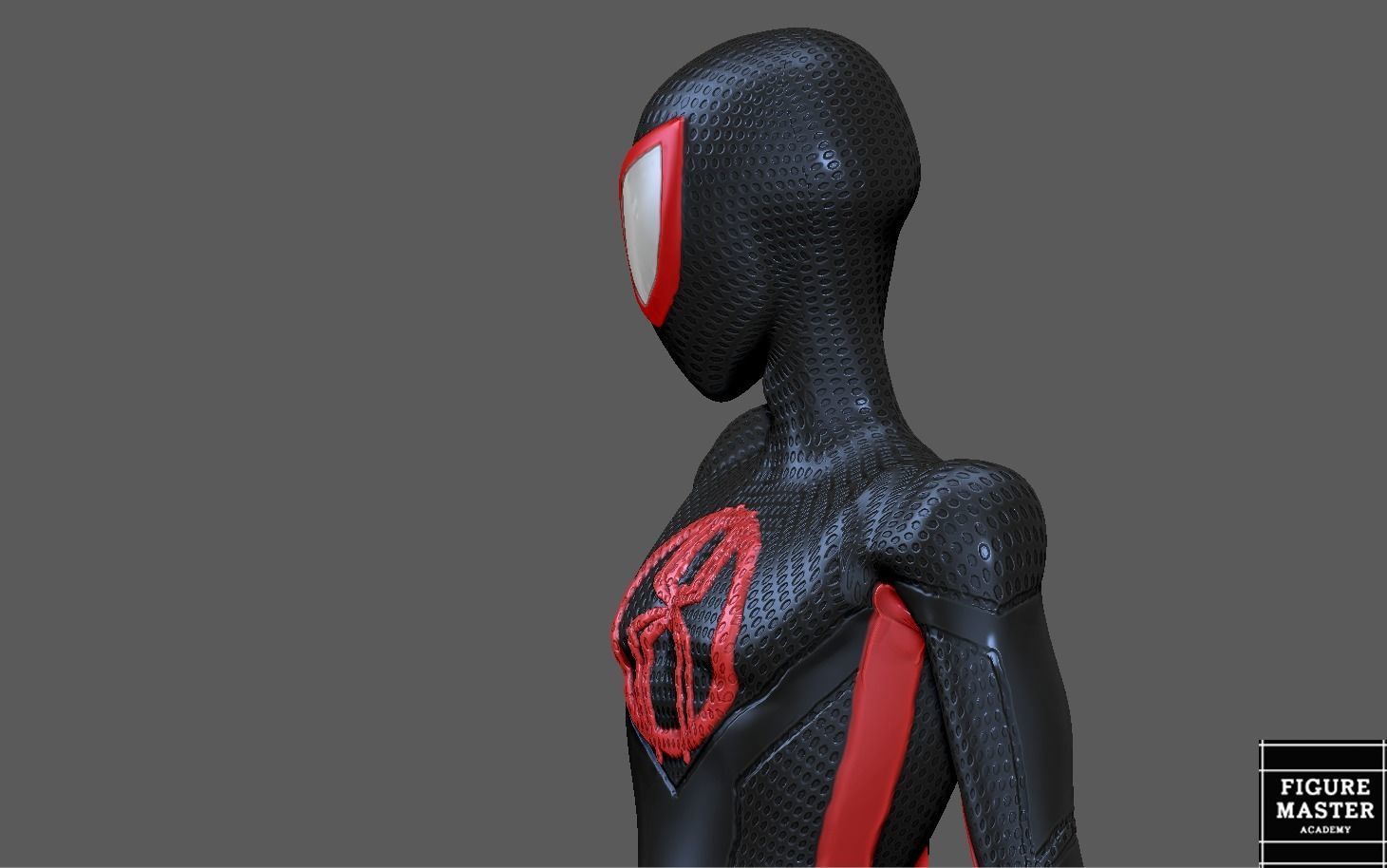 SPIDERMAN ACROSS THE SPIDERVERSE MILES MORALES STAND 3D print model_7