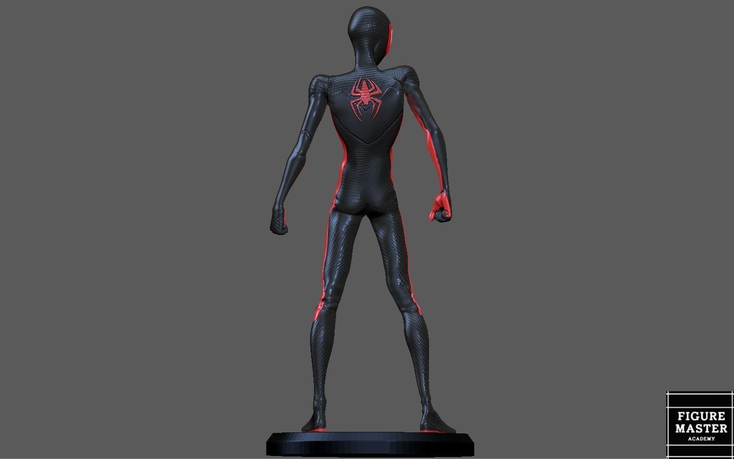 SPIDERMAN ACROSS THE SPIDERVERSE MILES MORALES STAND 3D print model_14