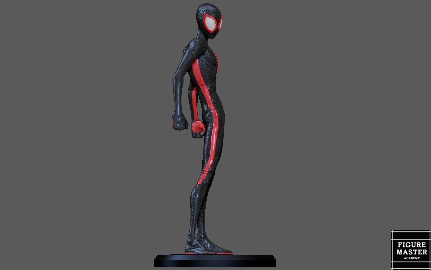 SPIDERMAN ACROSS THE SPIDERVERSE MILES MORALES STAND 3D print model_13