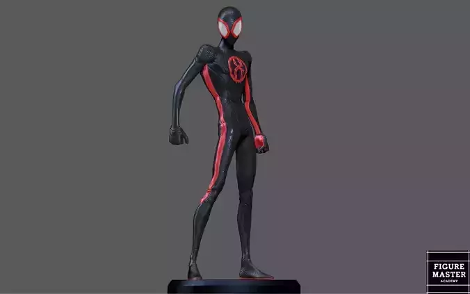 SPIDERMAN ACROSS THE SPIDERVERSE MILES MORALES STAND 3D print model