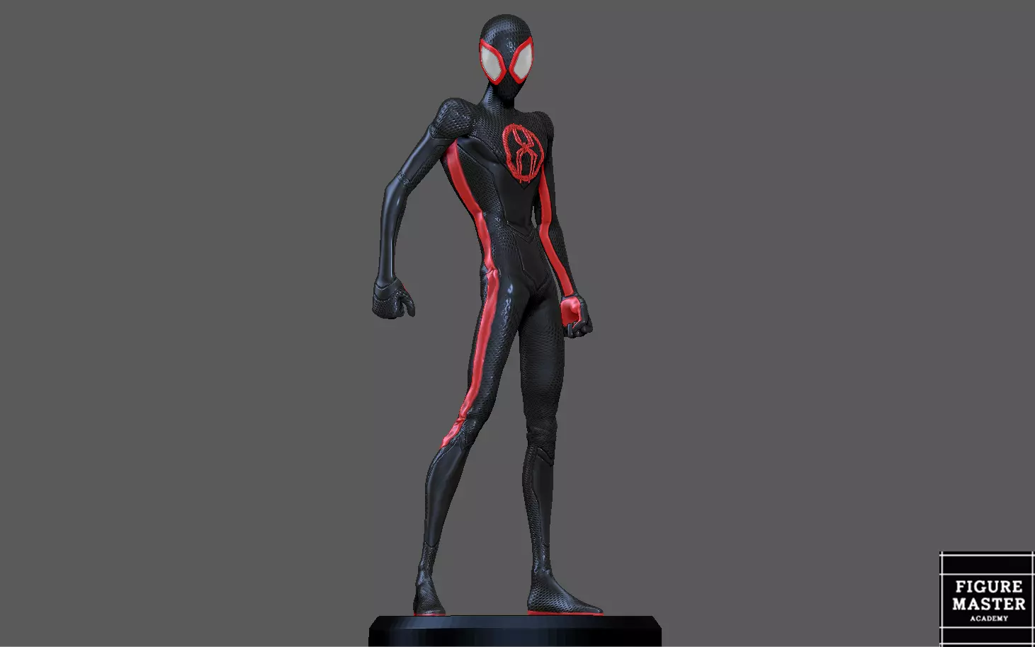 SPIDERMAN ACROSS THE SPIDERVERSE MILES MORALES STAND 3D print model_0