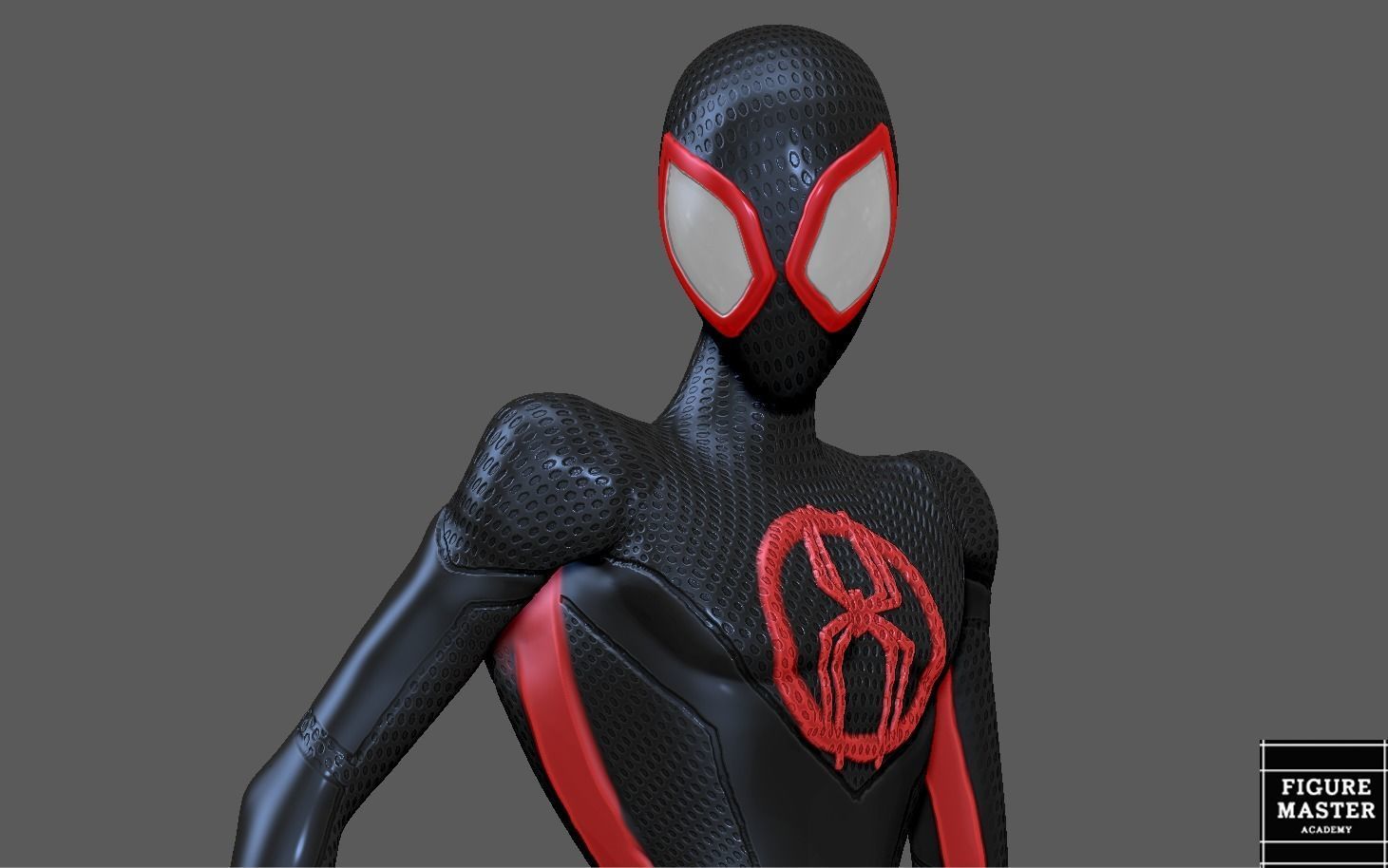 SPIDERMAN ACROSS THE SPIDERVERSE MILES MORALES STAND 3D print model_5
