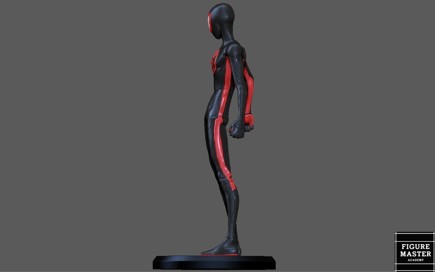 SPIDERMAN ACROSS THE SPIDERVERSE MILES MORALES STAND 3D print model_15
