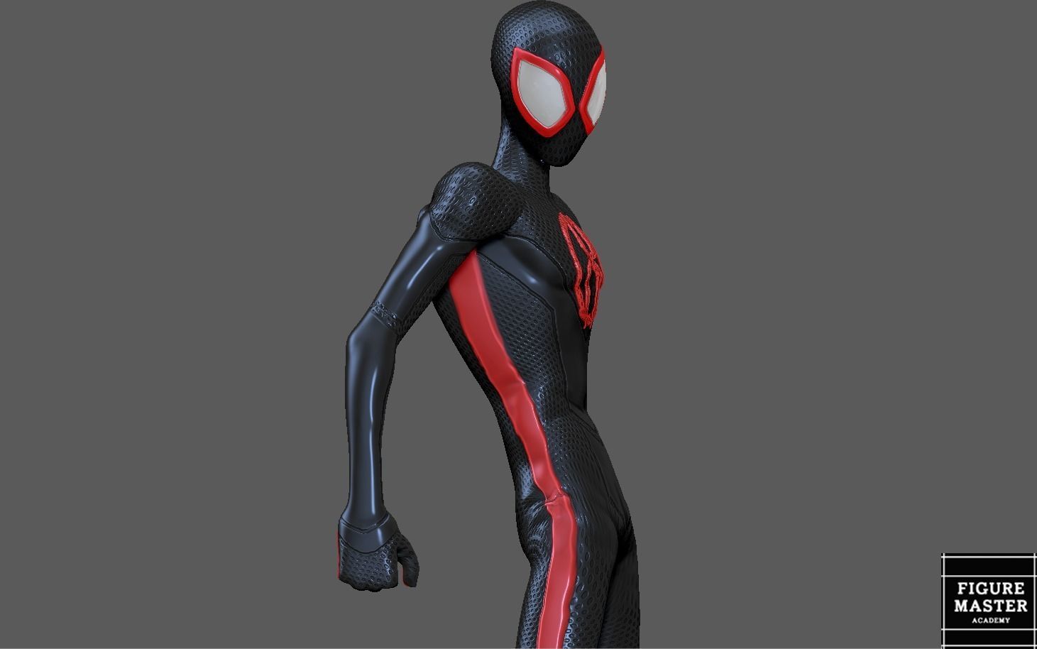 SPIDERMAN ACROSS THE SPIDERVERSE MILES MORALES STAND 3D print model_17