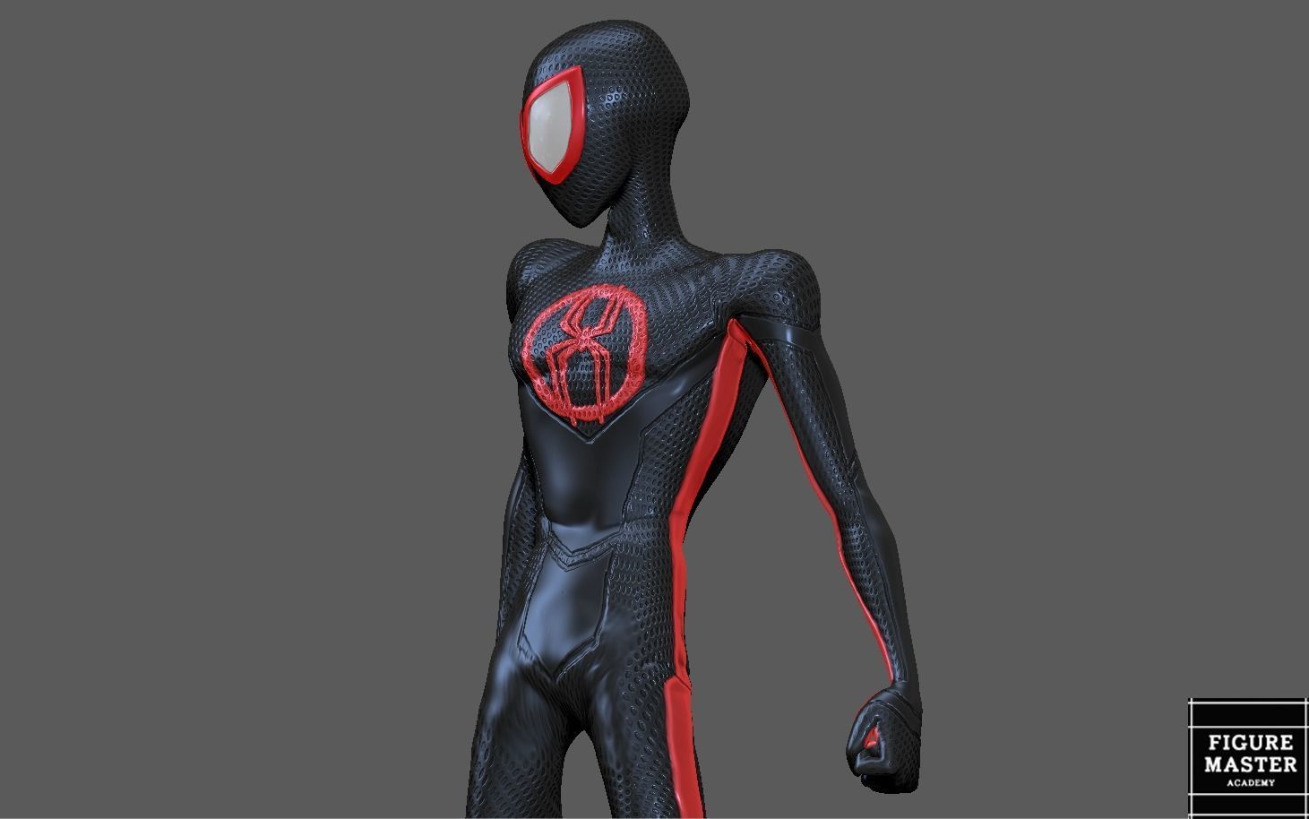SPIDERMAN ACROSS THE SPIDERVERSE MILES MORALES STAND 3D print model_18