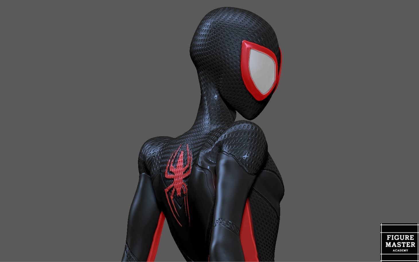 SPIDERMAN ACROSS THE SPIDERVERSE MILES MORALES STAND 3D print model_8