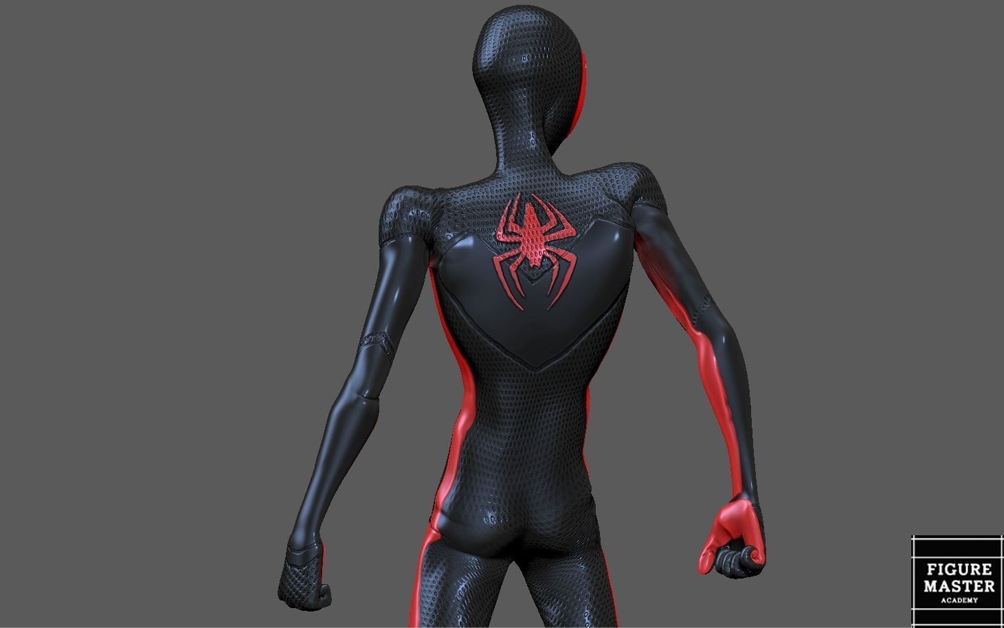 SPIDERMAN ACROSS THE SPIDERVERSE MILES MORALES STAND 3D print model_2