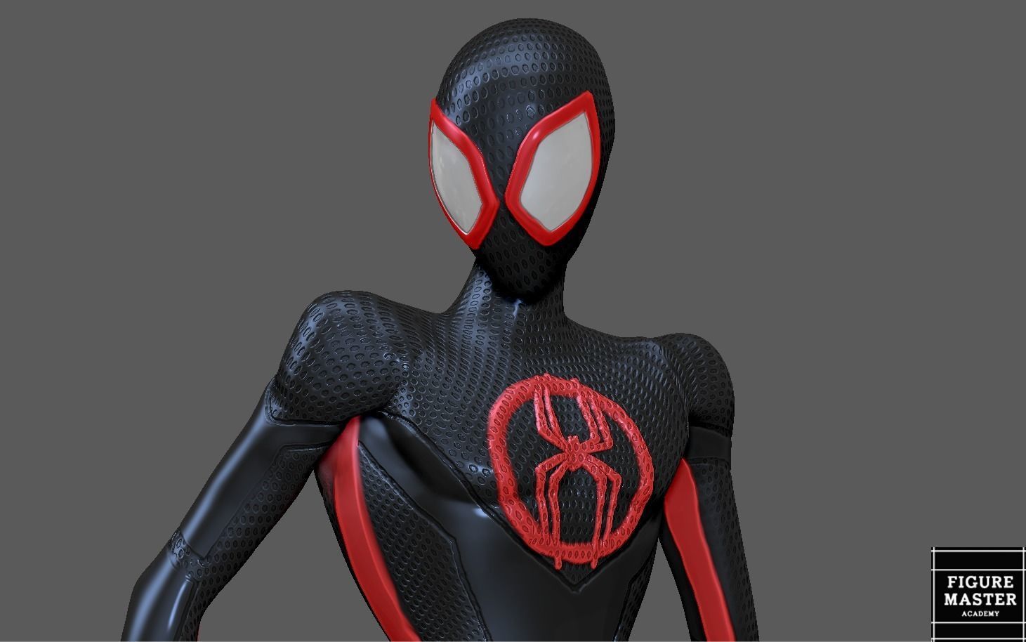 SPIDERMAN ACROSS THE SPIDERVERSE MILES MORALES STAND 3D print model_4