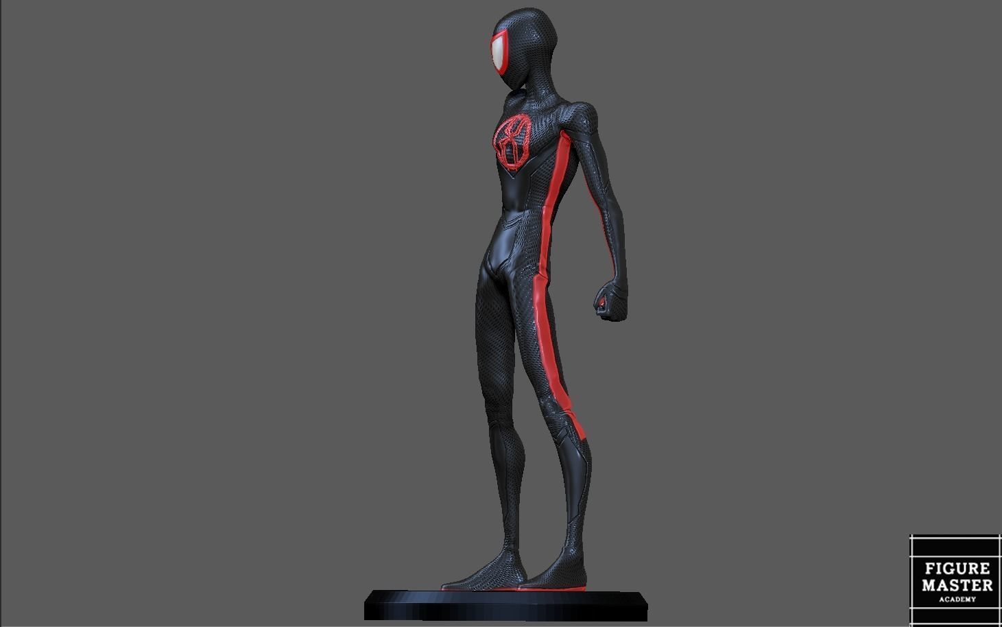 SPIDERMAN ACROSS THE SPIDERVERSE MILES MORALES STAND 3D print model_12