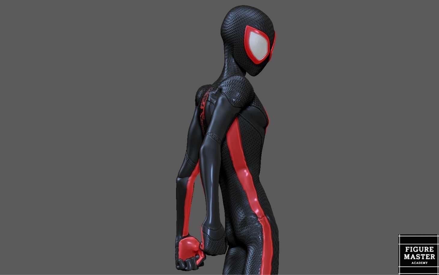 SPIDERMAN ACROSS THE SPIDERVERSE MILES MORALES STAND 3D print model_3