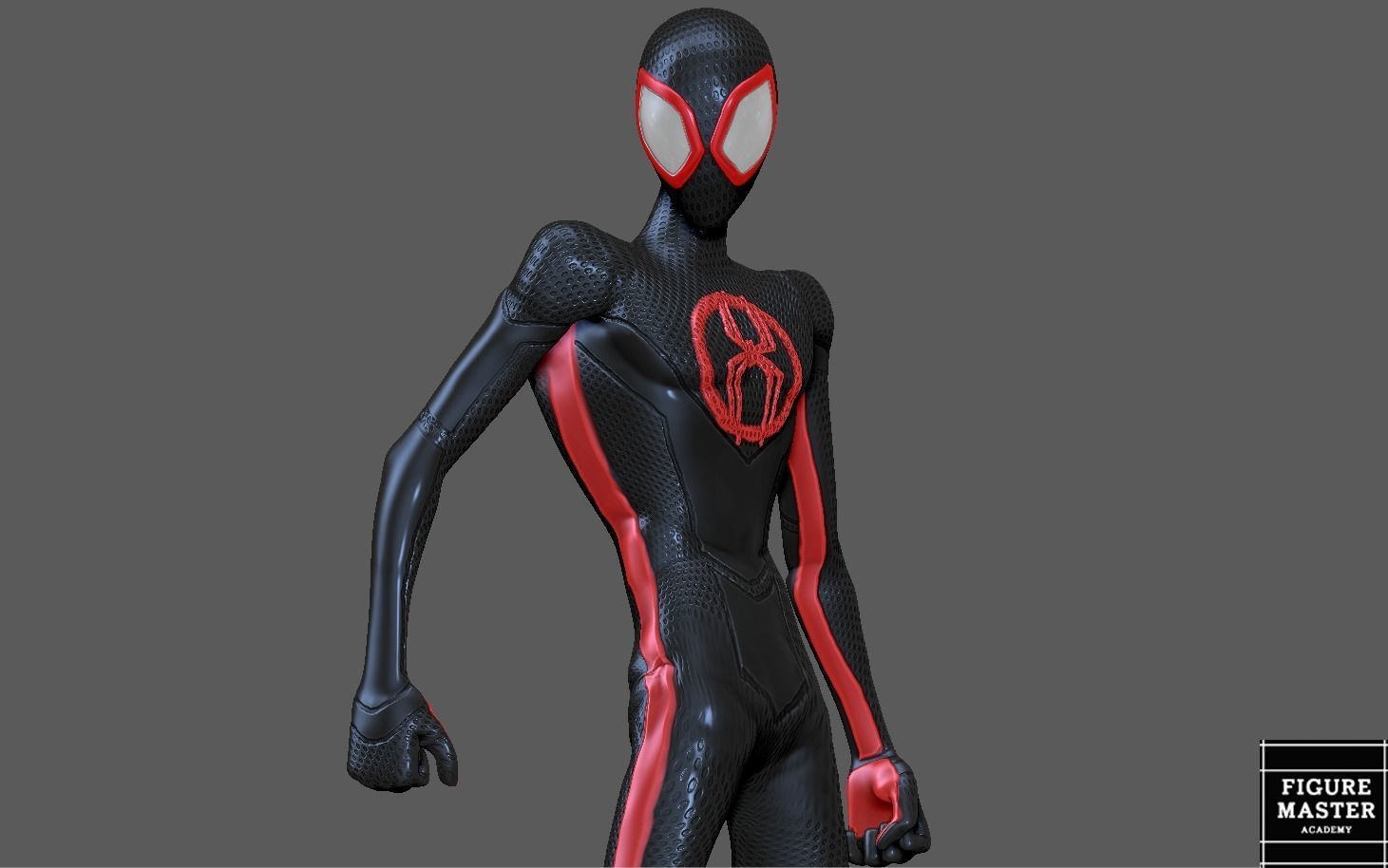SPIDERMAN ACROSS THE SPIDERVERSE MILES MORALES STAND 3D print model_16
