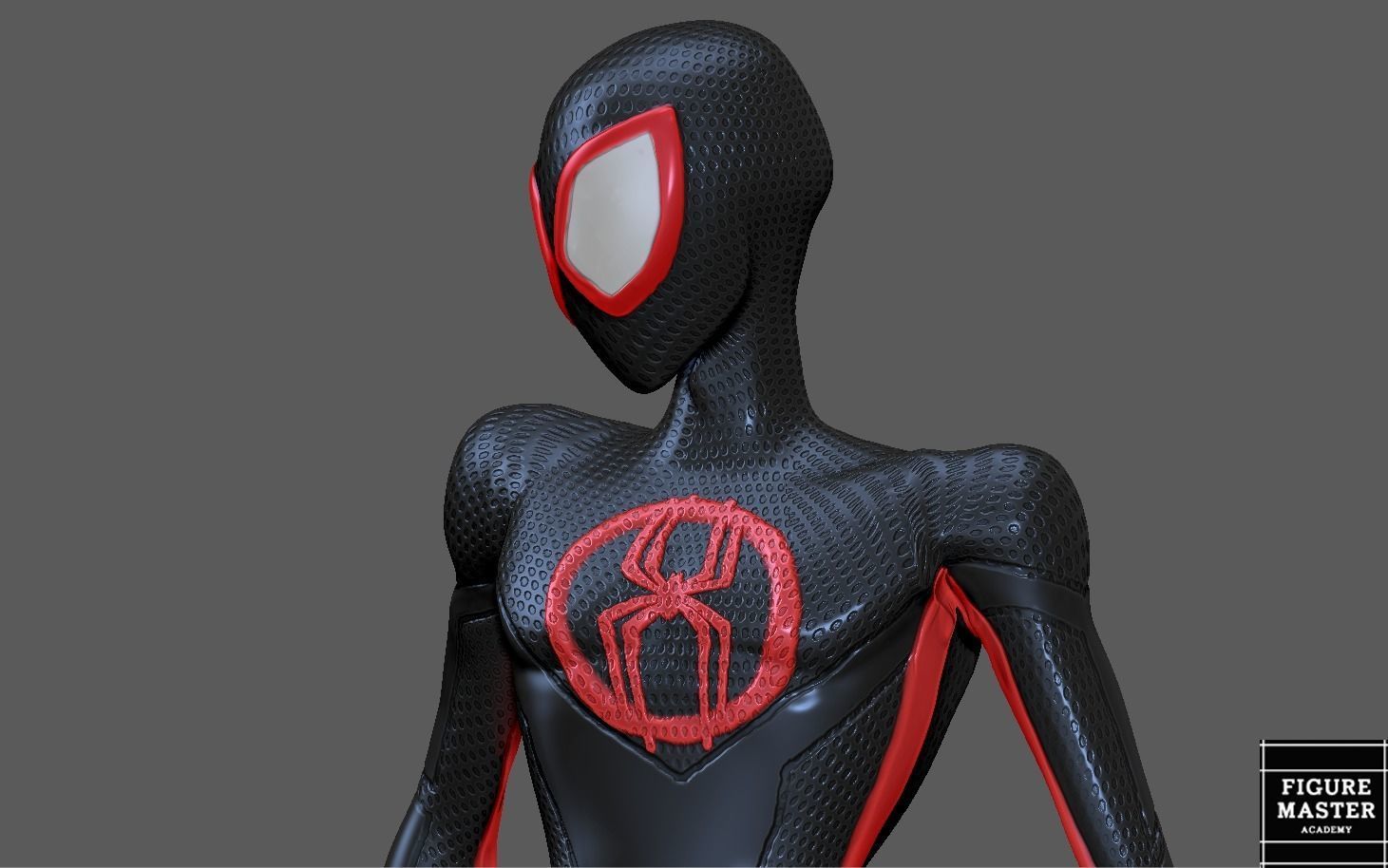 SPIDERMAN ACROSS THE SPIDERVERSE MILES MORALES STAND 3D print model_6