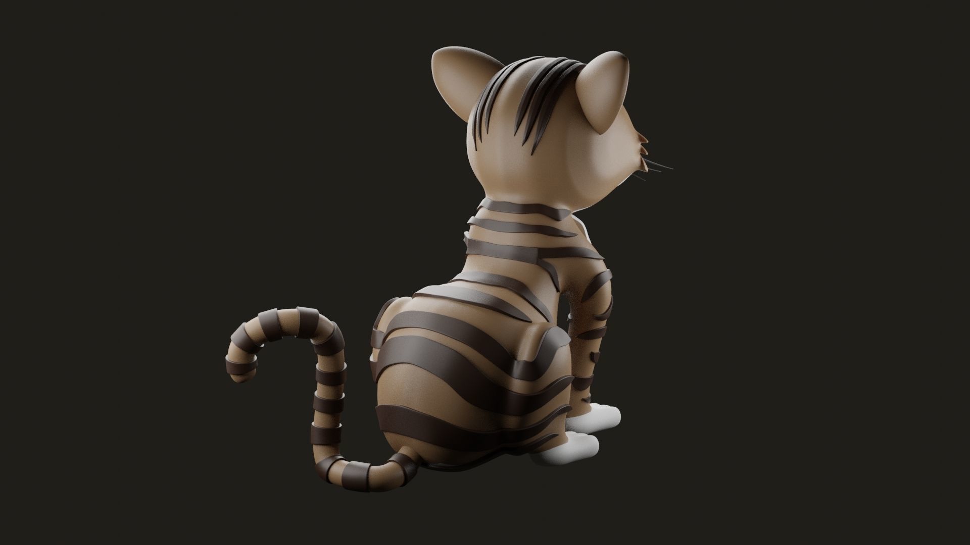 Cat Model CM02 3D print model_4