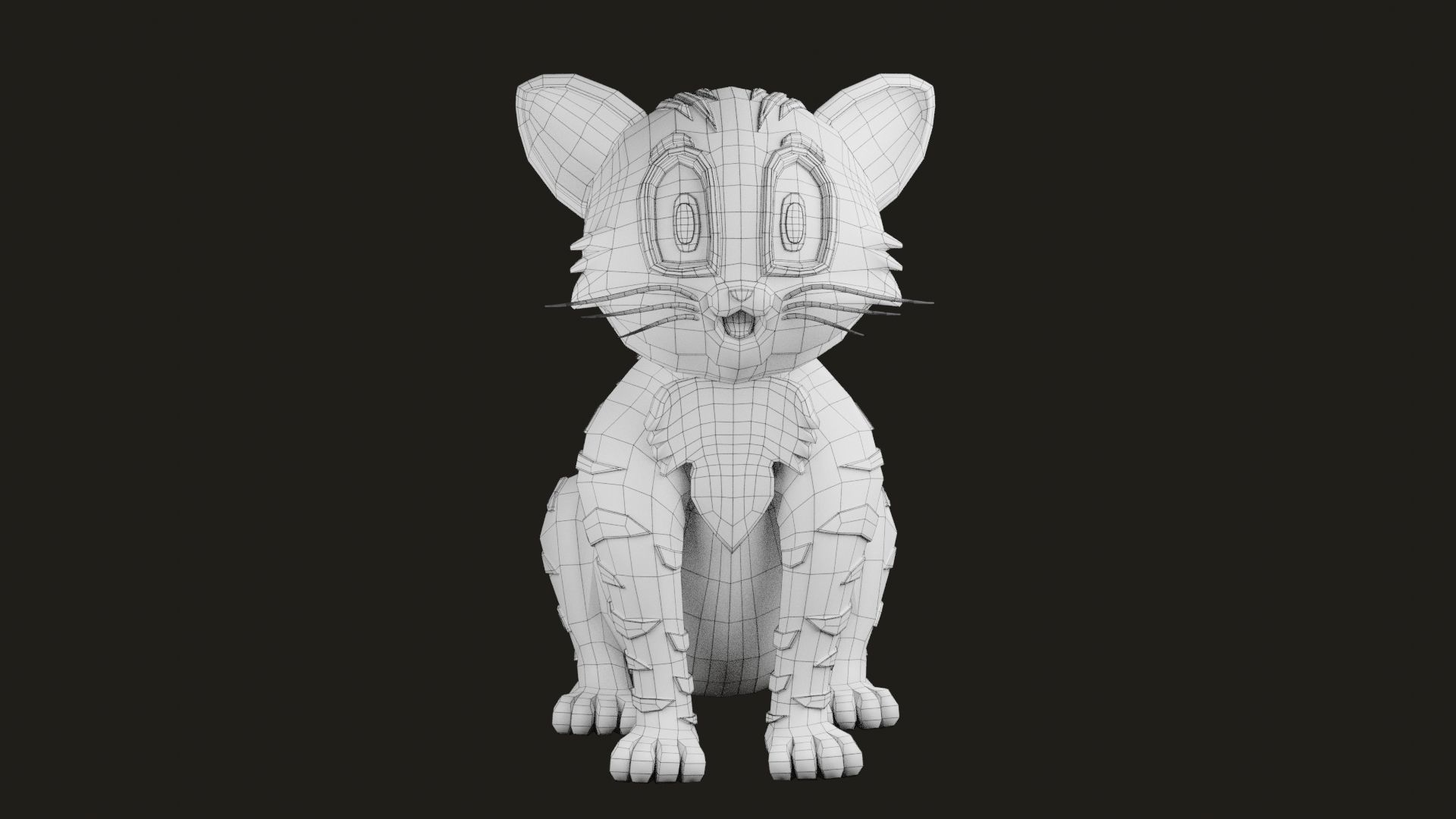 Cat Model CM02 3D print model_6