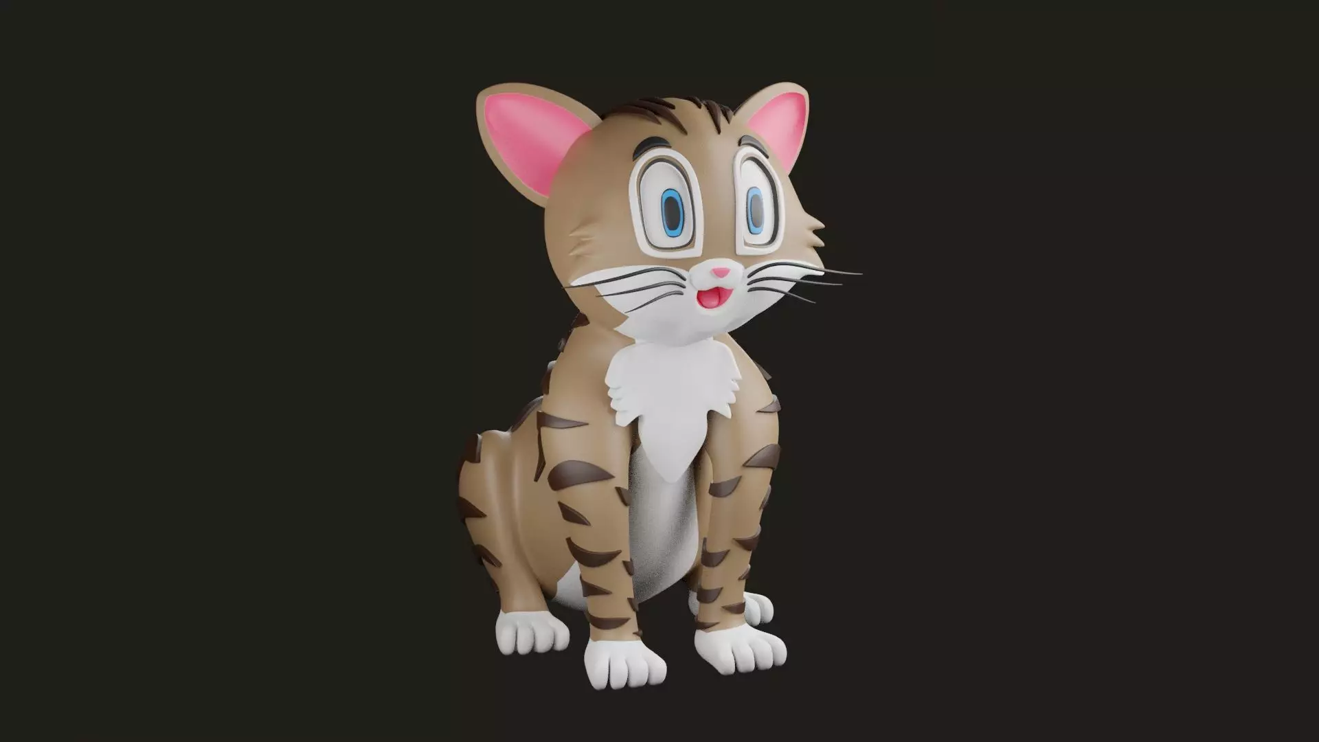 Cat Model CM02 3D print model_0