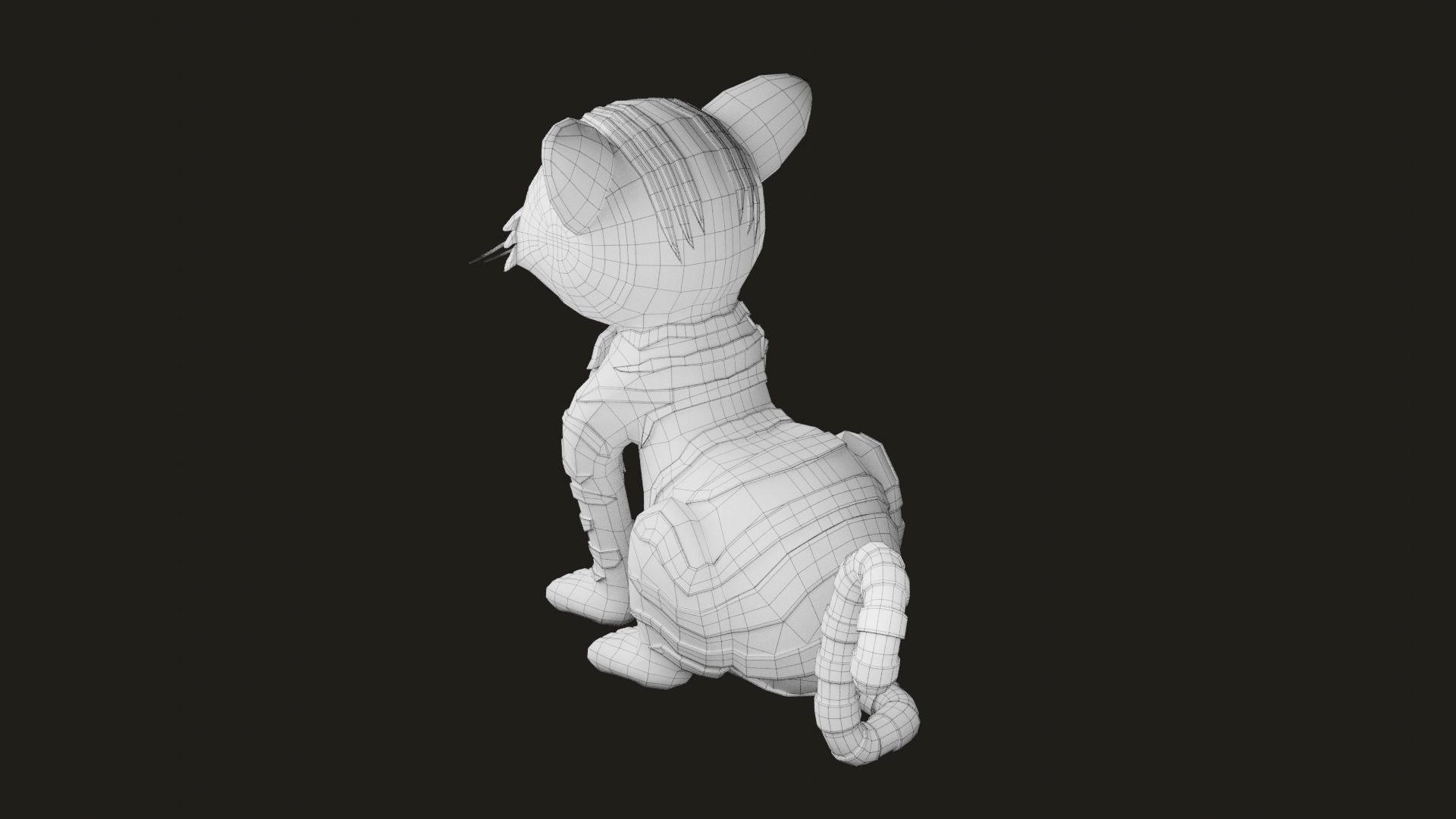 Cat Model CM02 3D print model_7