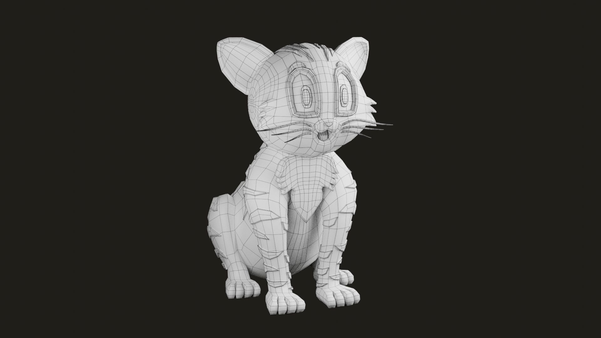Cat Model CM02 3D print model_5