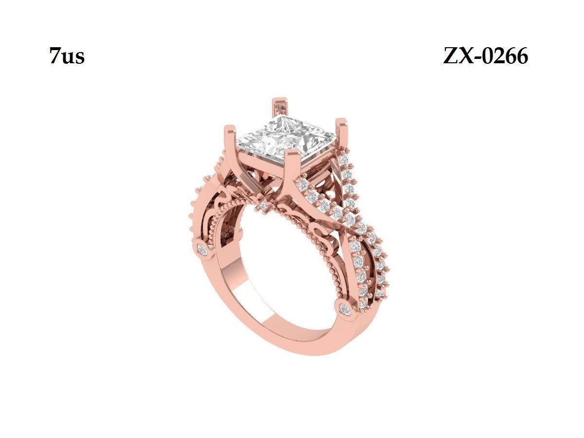 Princess Ring 3D print model_4