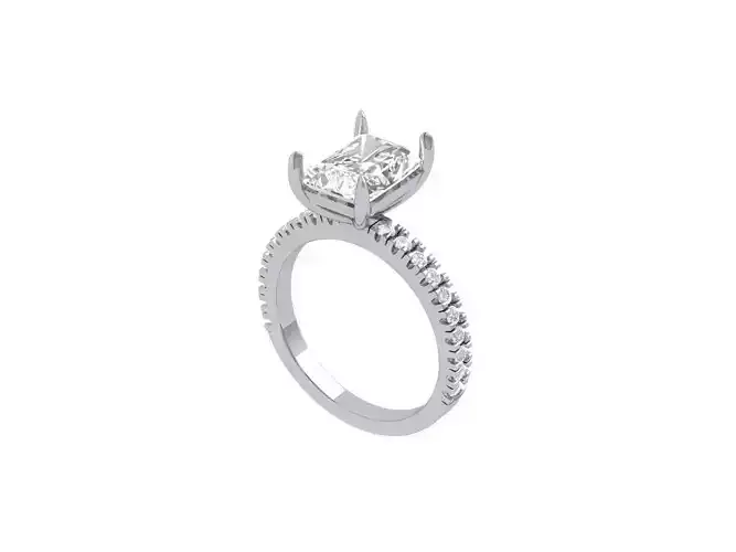 Emerald Radiant Ring