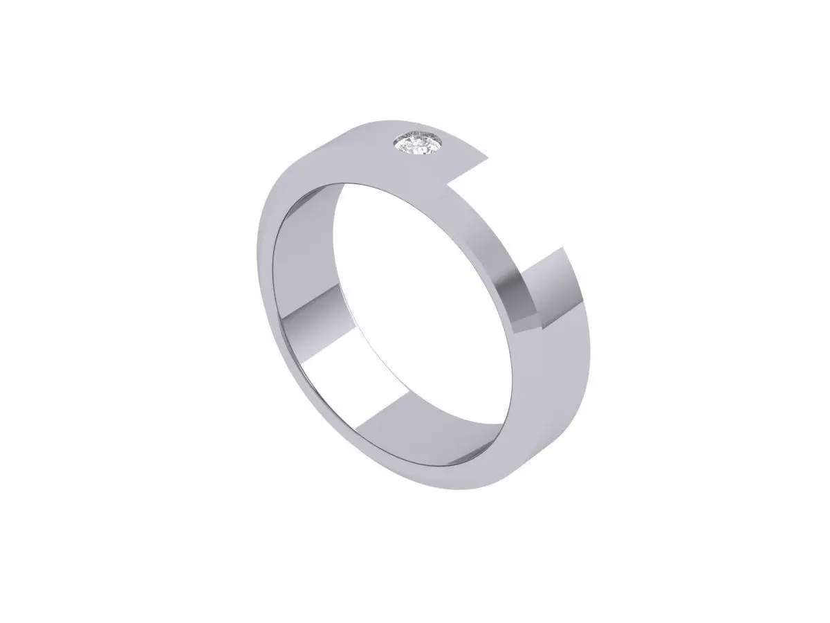 Wedding Ring  3D print model_0