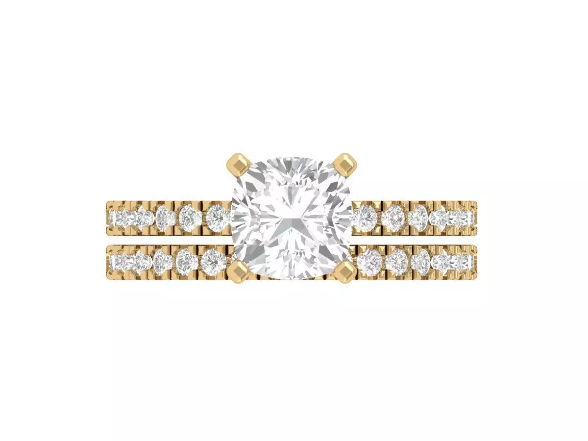 Wedding Ring 3D print model_0