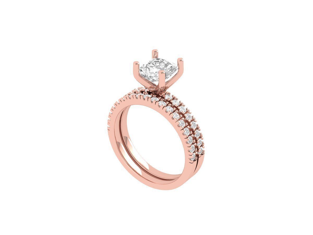 Wedding Ring 3D print model_3