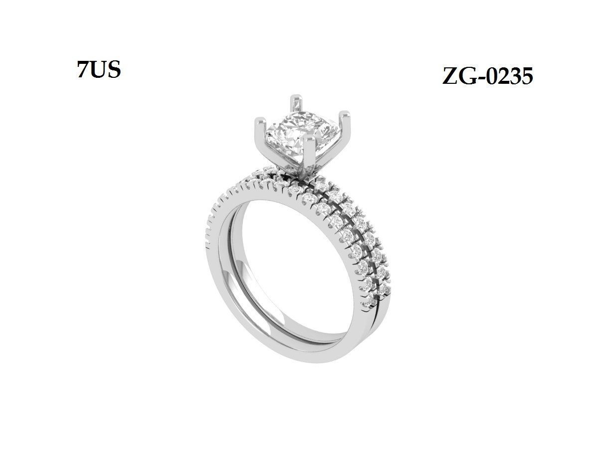 Wedding Ring 3D print model_1