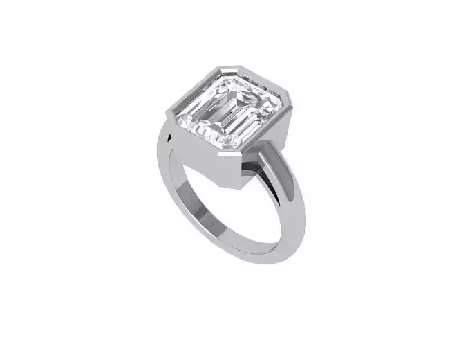 Emerald Radiant Ring