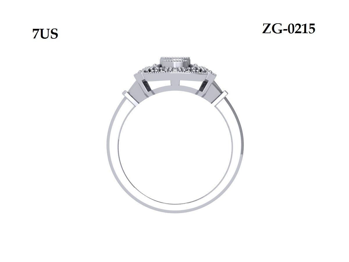 Wedding Ring 3D print model_7
