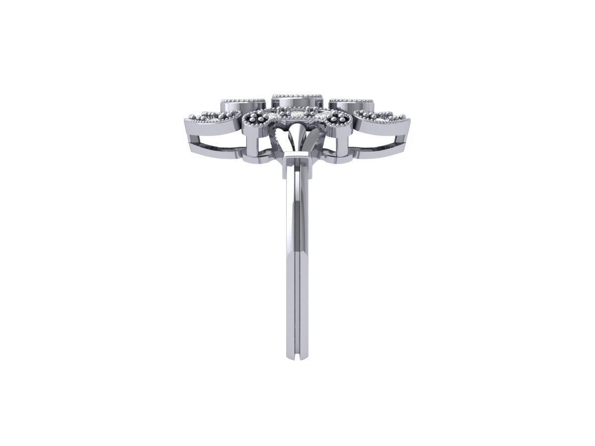 Wedding Ring 3D print model_9