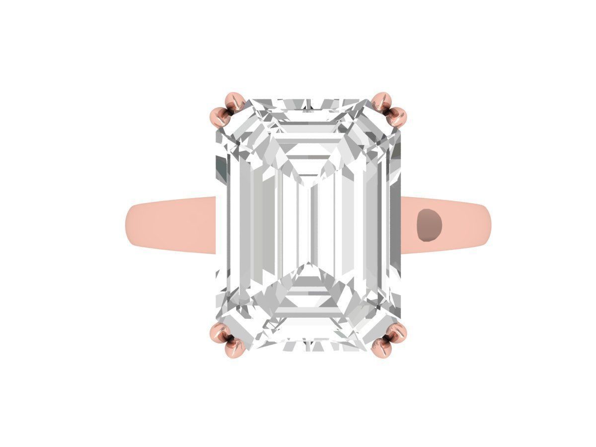 Emerald Radiant Ring 3D print model_3