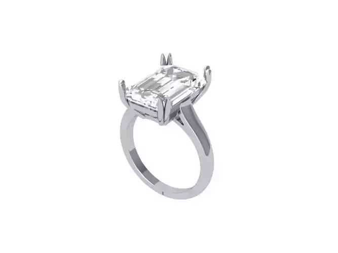 Emerald Radiant Ring