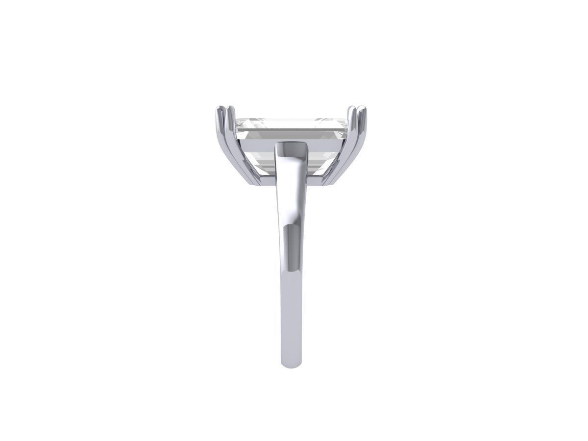 Emerald Radiant Ring 3D print model_5