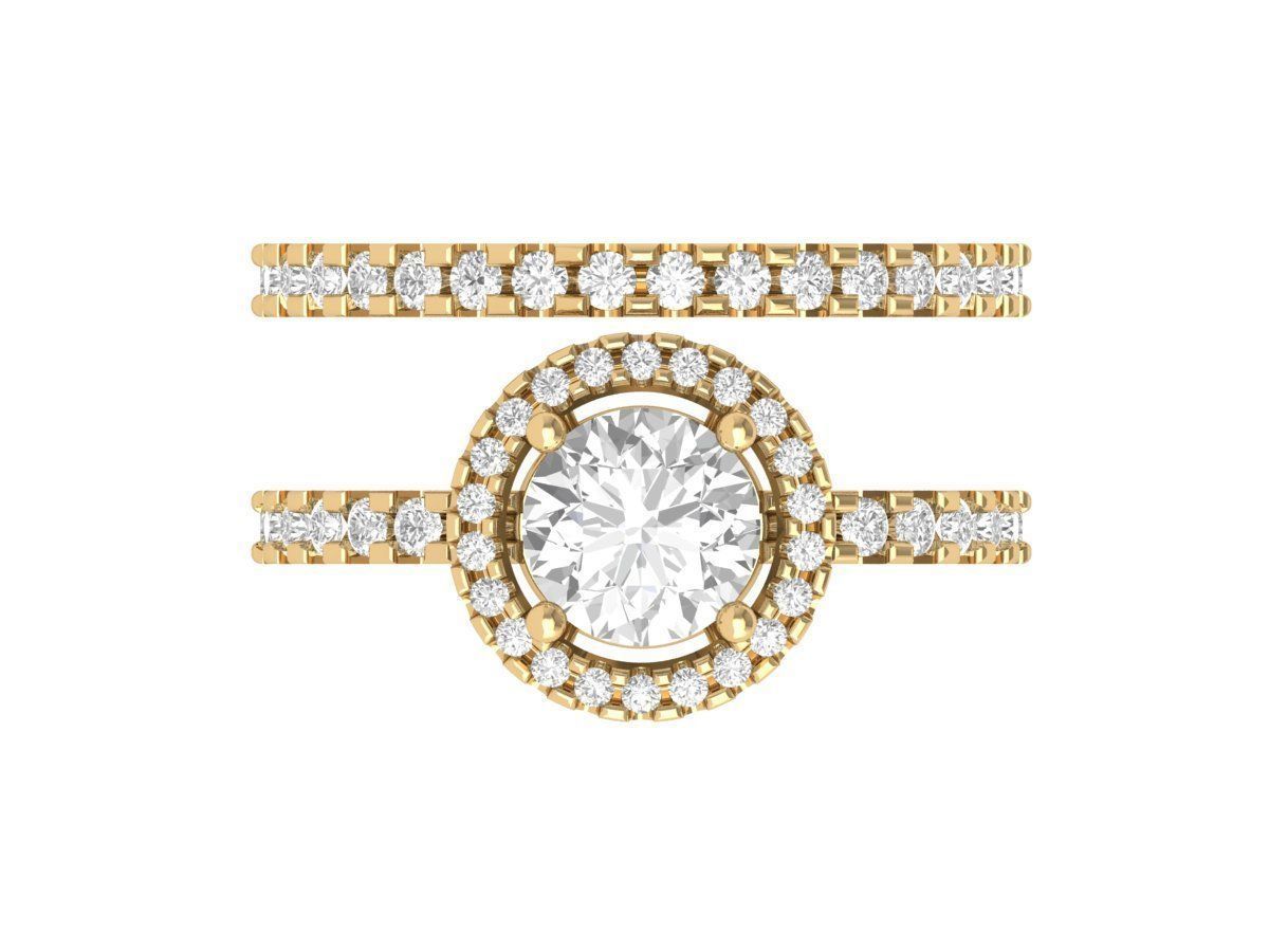 Wedding Ring  3D print model_12