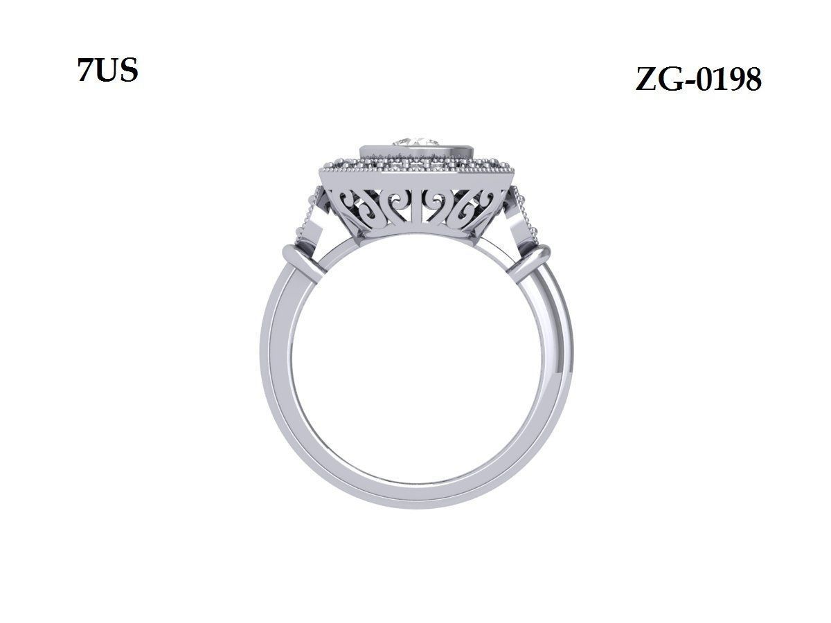 Wedding Ring 3D print model_8