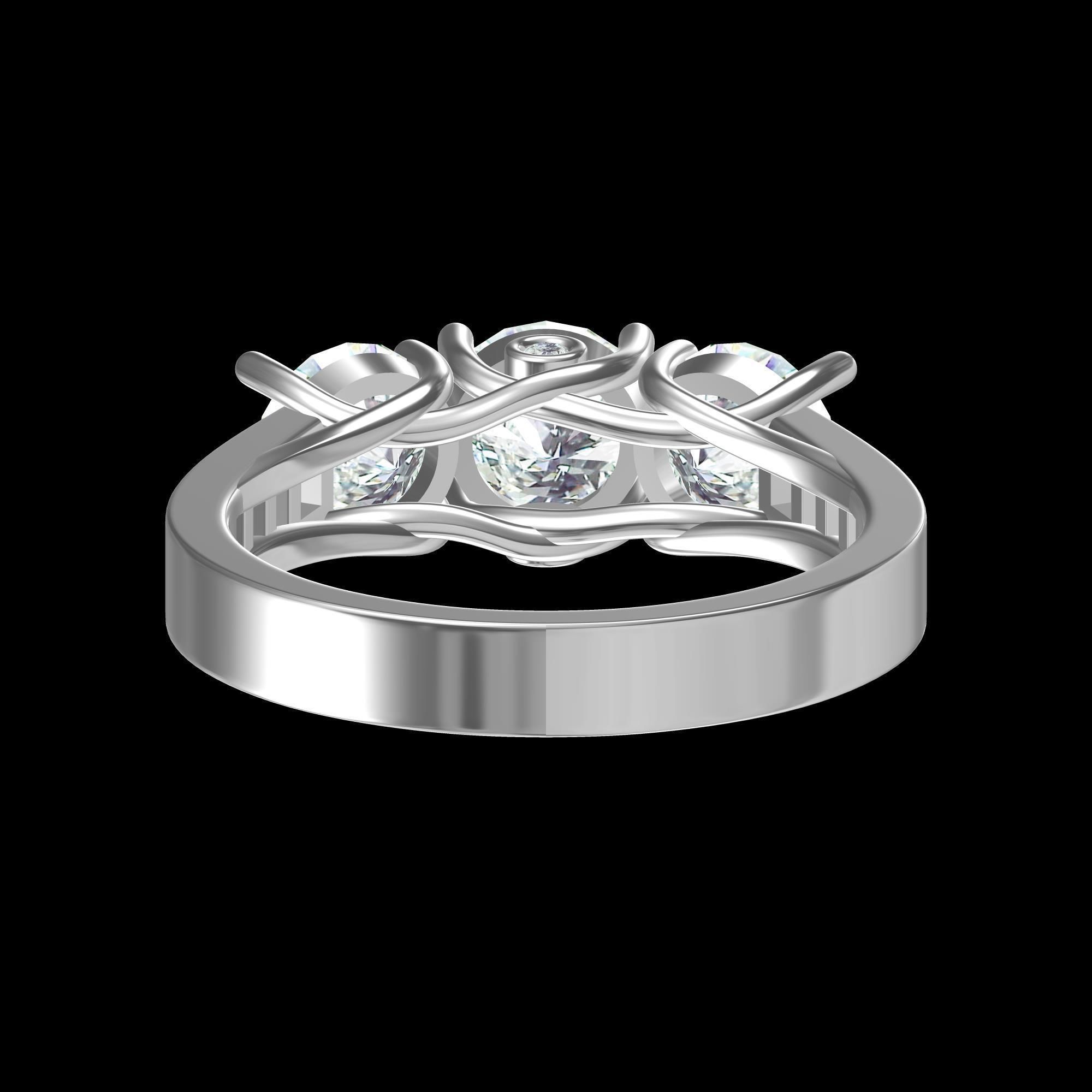 Wedding Ring 3D print model_2
