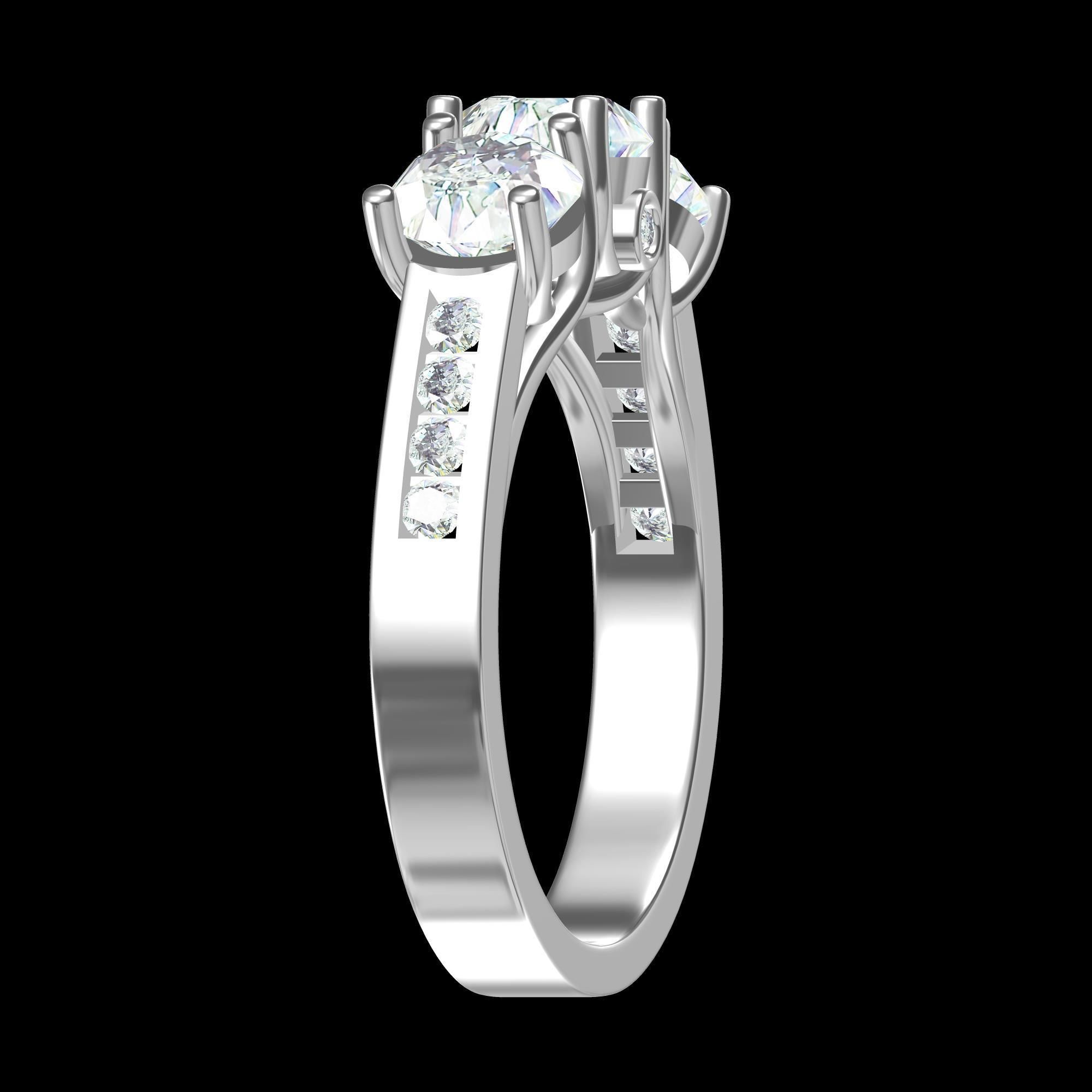 Wedding Ring 3D print model_5