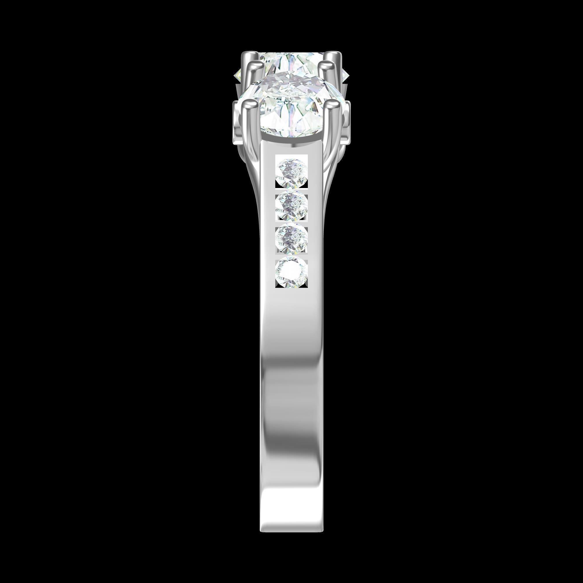 Wedding Ring 3D print model_4