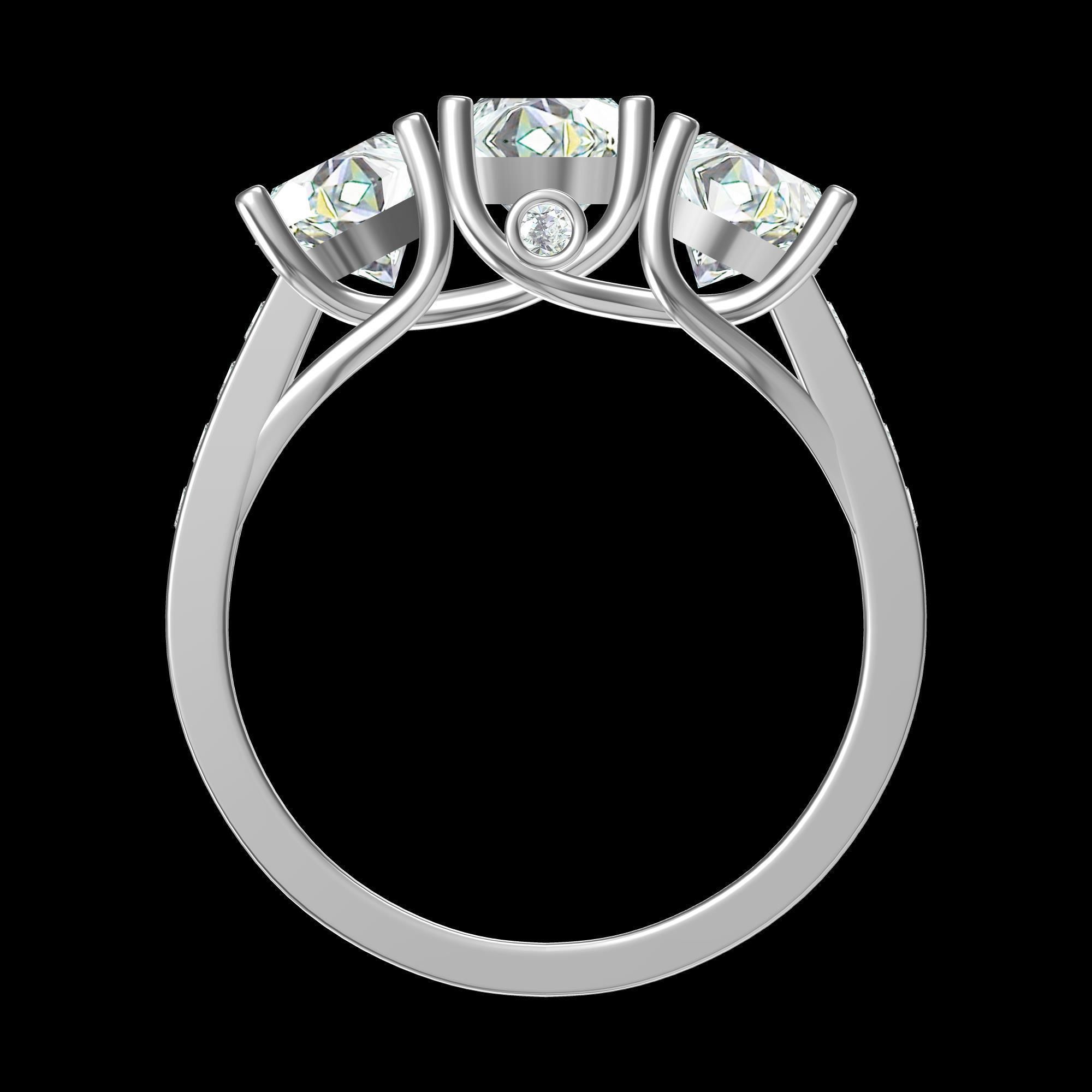 Wedding Ring 3D print model_3