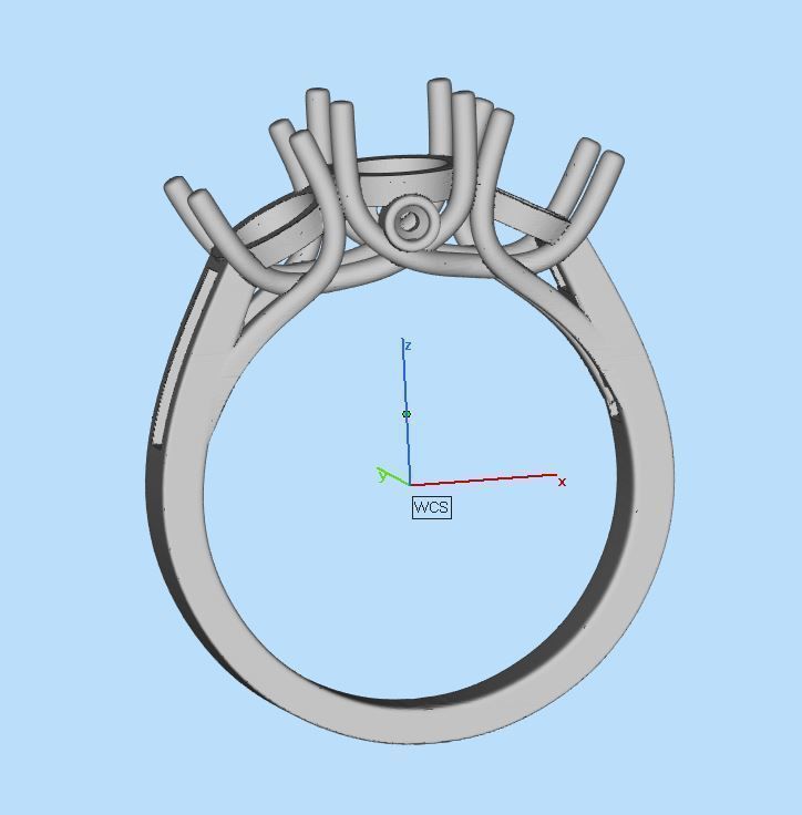 Wedding Ring 3D print model_7