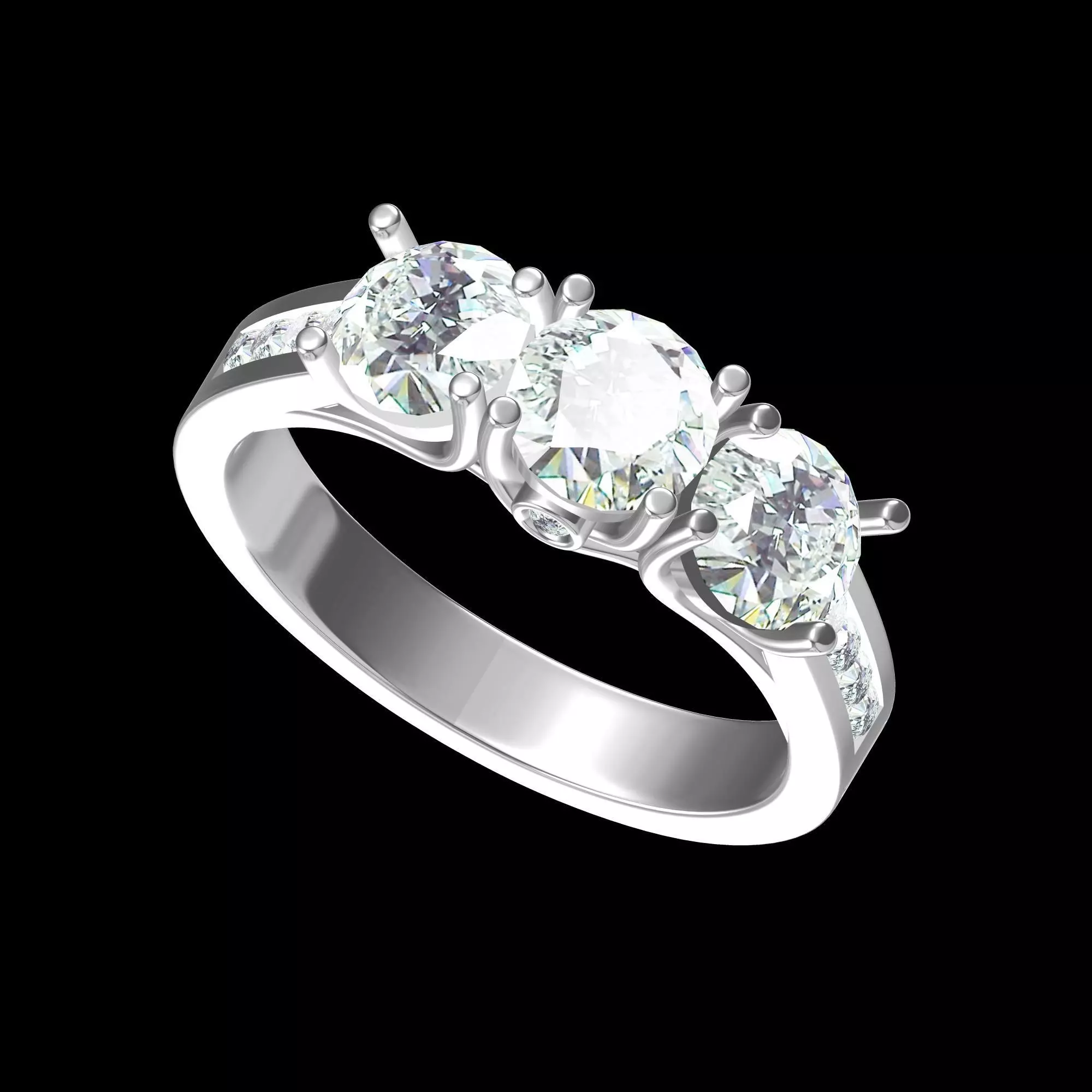 Wedding Ring 3D print model_0