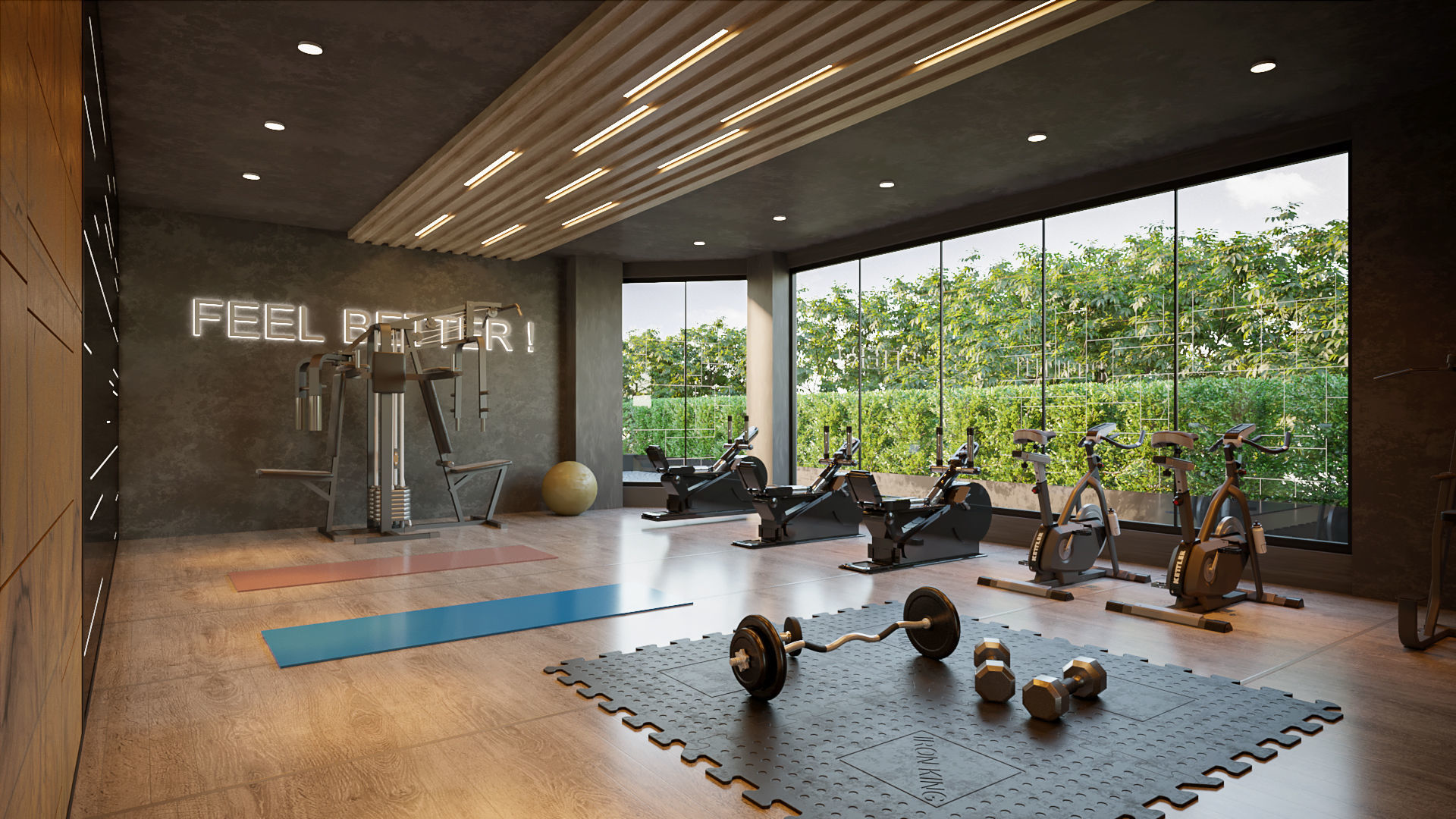 collection set of gyms and fitness centers _6