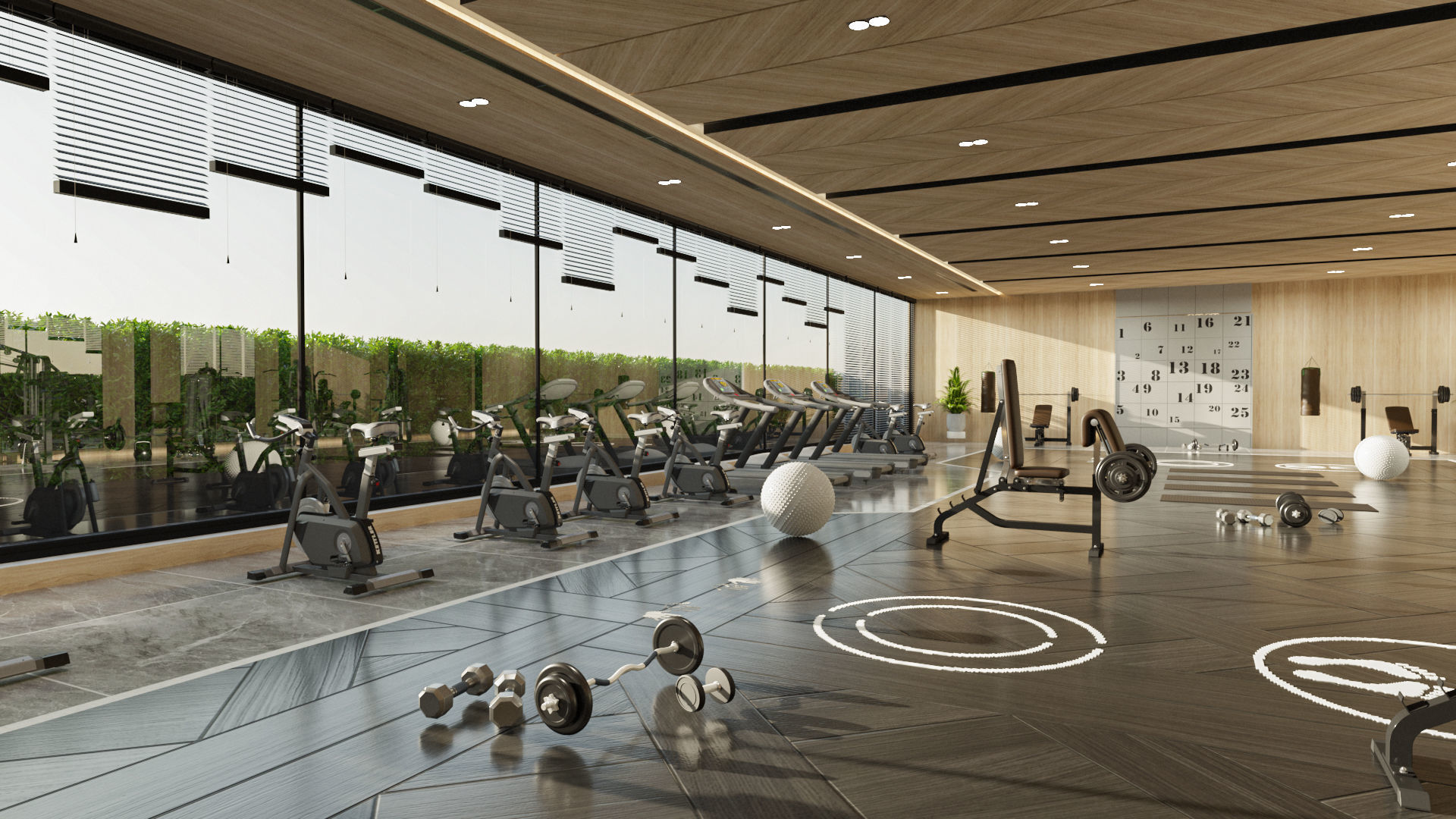 collection set of gyms and fitness centers _15
