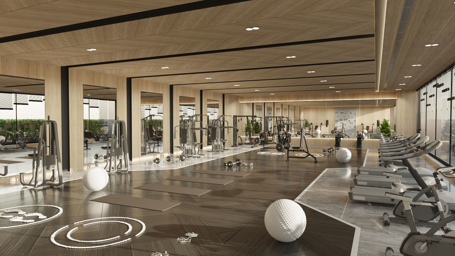 collection set of gyms and fitness centers _13