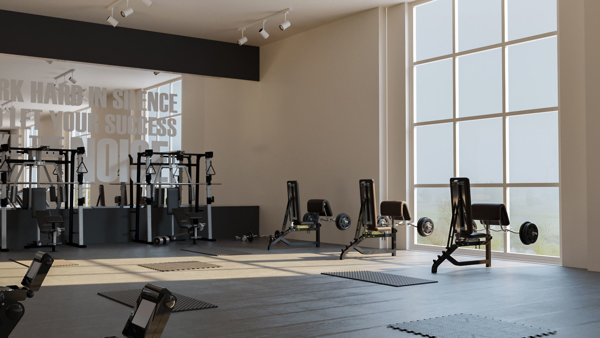 collection set of gyms and fitness centers _12